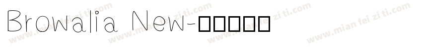 Browalia New字体转换